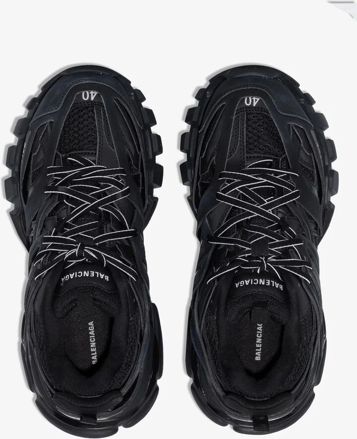 Black Track Low Top Sneakers - Image 4