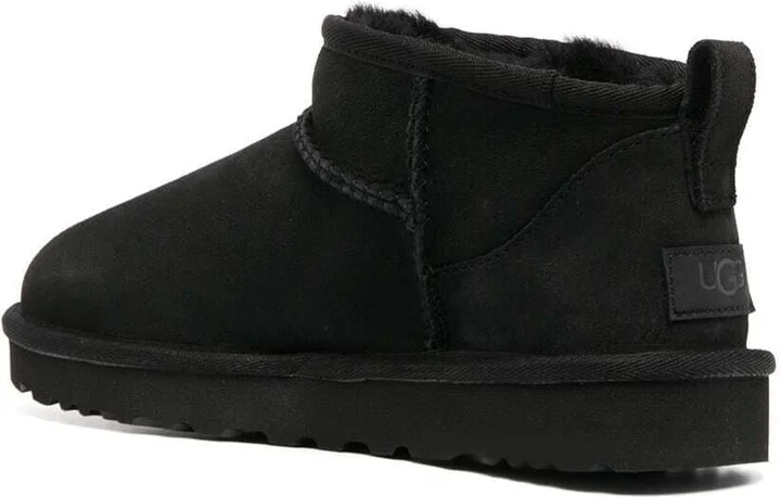 Black 'ultra Mini' Boots In Suede Woman - Image 3