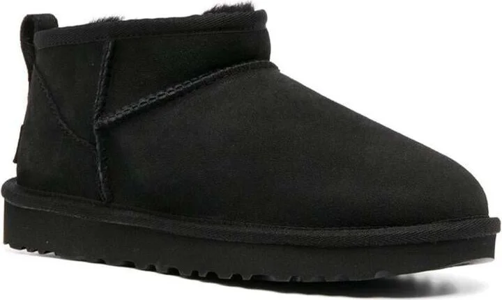 Black 'Ultra Mini' Boots In Suede Woman - Image 3