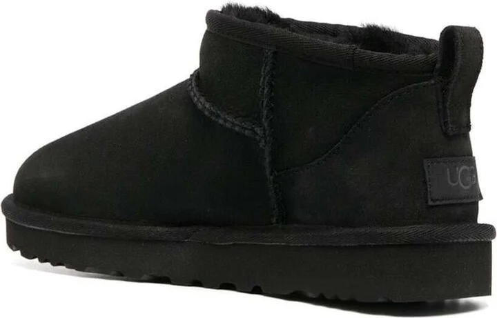 Black 'Ultra Mini' Boots In Suede Woman - Image 4