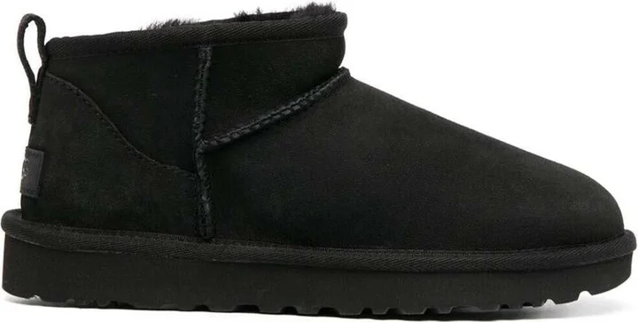 Black 'Ultra Mini' Boots In Suede Woman