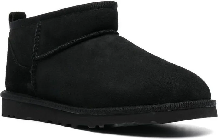 Black Ultra Mini Suede Boots - Image 2