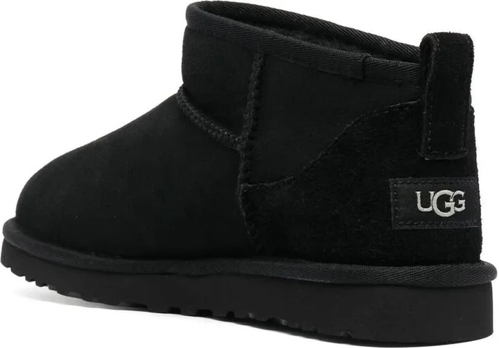 Black Ultra Mini Suede Boots - Image 3