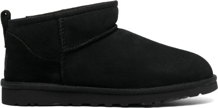 Black Ultra Mini Suede Boots