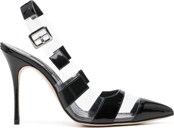 Black Uxra 70 Striped Pumps