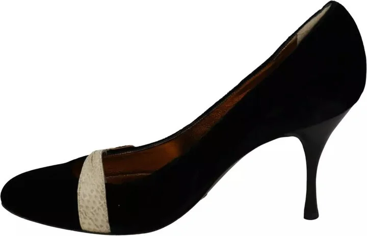Black Velvet Ayers High Heels Pumps Women's Shoes (Pre-Owned) - Image 2