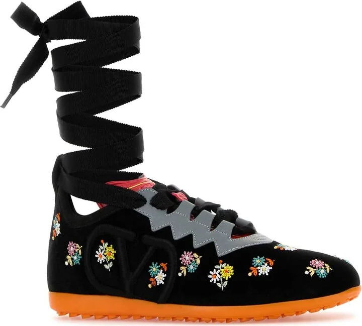 Black Velvet Chromathon Sneakers - Image 2