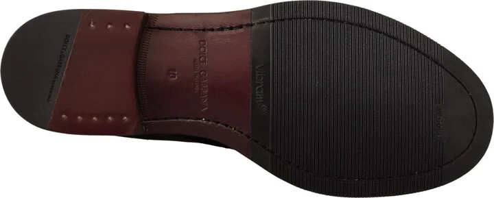 Black Velvet Exotic Leather Men's Shoes - Image 5