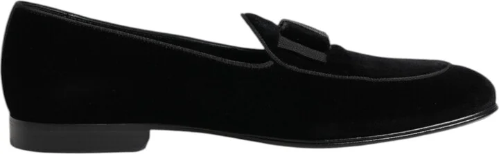 Black Velvet Loafers Formal Men Dress Men's Shoes