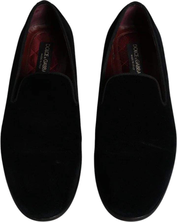 Black Velvet Loafers Formal Men Dress Men's Shoes (Pre-Owned) - Image 5