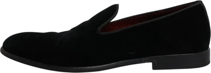 Black Velvet Loafers Formal Men Dress Men's Shoes (Pre-Owned) - Image 6