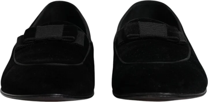 Black Velvet Loafers Formal Men Dress Men's Shoes (Pre-Owned) - Image 2