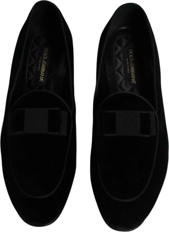 Black Velvet Loafers Formal Men Dress Men's Shoes (Pre-Owned) - Image 3