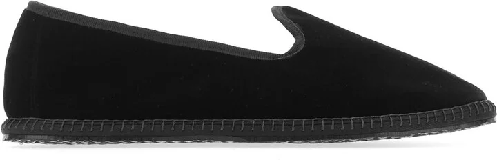 Black velvet Nero ballerinas