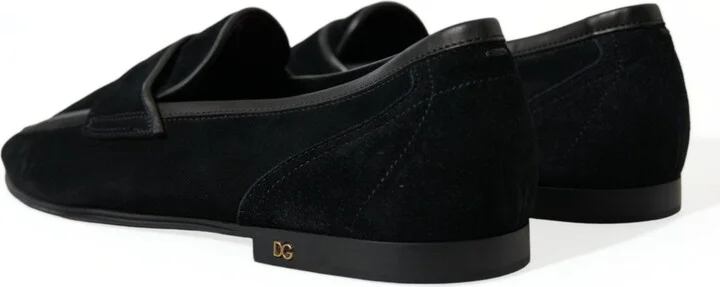 Black Velvet Slip On Loafers Dress Men's Shoes - Image 4