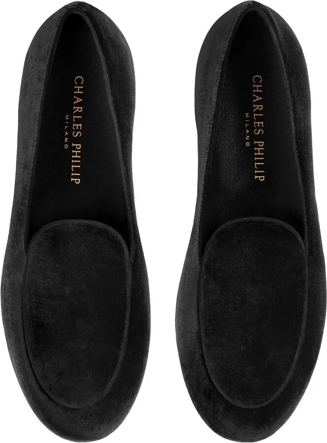 Black Velvet Unisex Men's Loafer - Image 3