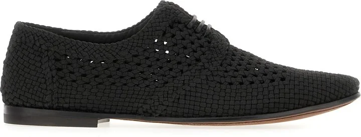 Black Viscose Loafers