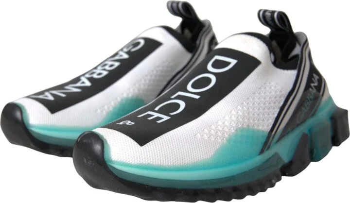 Black White Blue Slip On Sorrento Sneakers Women's Shoes - Image 3