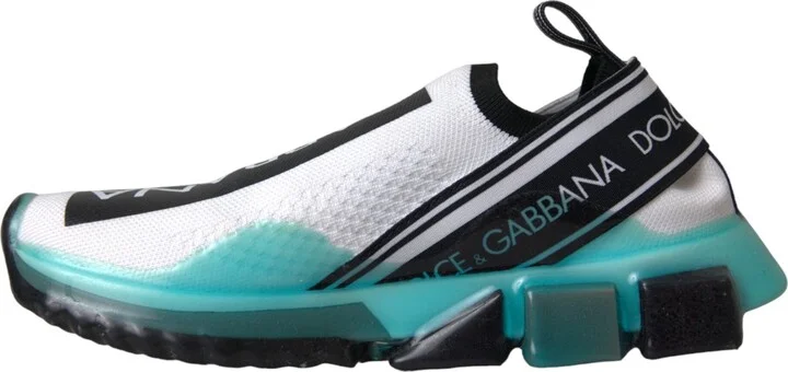 Black White Blue Slip On Sorrento Sneakers Women's Shoes - Image 5
