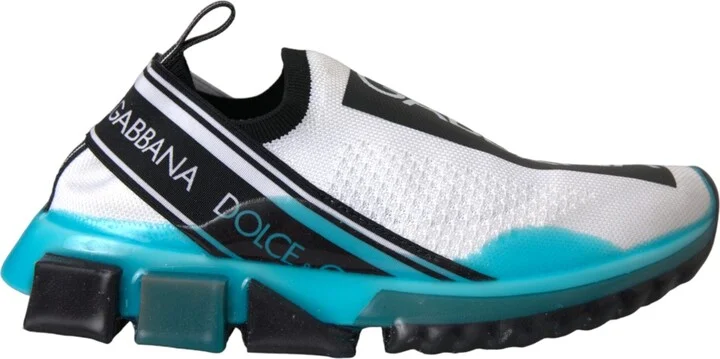 Black White Blue Slip On Sorrento Sneakers Women's Shoes (Pre-Owned)