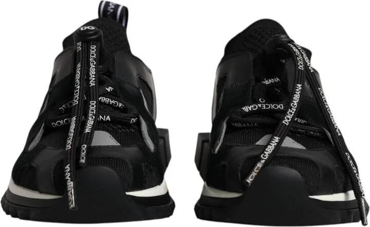 Black White Logo Sorrento Mens Sneakers Men's Shoes - Image 2