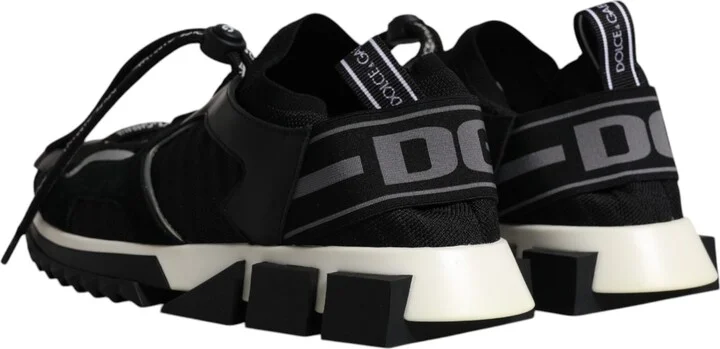 Black White Logo Sorrento Mens Sneakers Men's Shoes - Image 5
