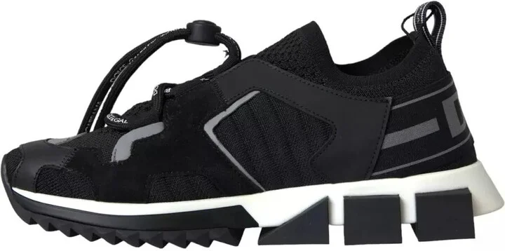 Black White Logo Sorrento Mens Sneakers Men's Shoes - Image 5