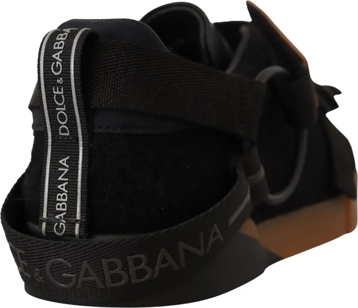 Black White Logo Sorrento Mens Sneakers Men's Shoes - Image 6