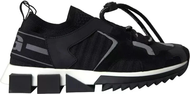 Black White Logo Sorrento Mens Sneakers Men's Shoes