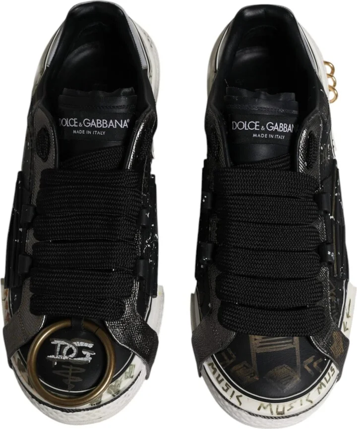 Black White Portofino Low Top Sneakers Men's Shoes (Pre-Owned) - Image 3