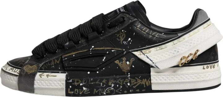 Black White Portofino Low Top Sneakers Men's Shoes (Pre-Owned) - Image 6