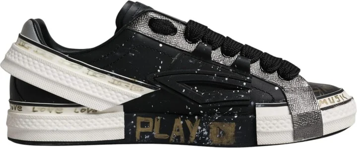 Black White Portofino Low Top Sneakers Men's Shoes (Pre-Owned)
