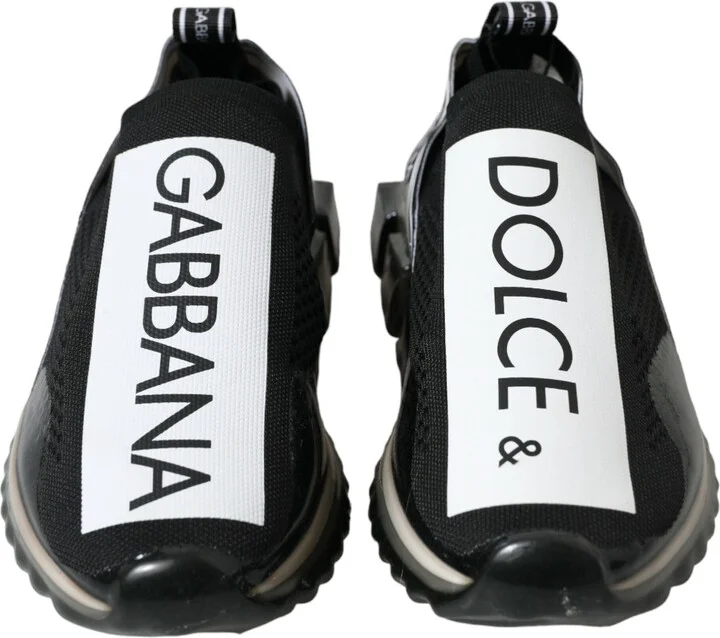Black White Slip On Sneakers Sorrento Men's Shoes - Image 2