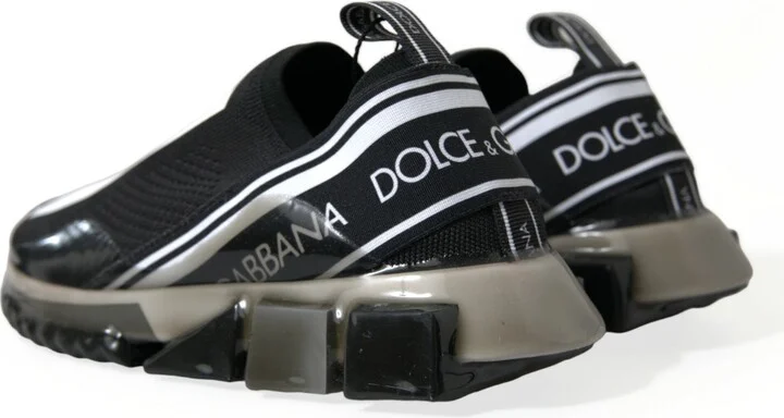 Black White Slip On Sneakers Sorrento Men's Shoes - Image 4