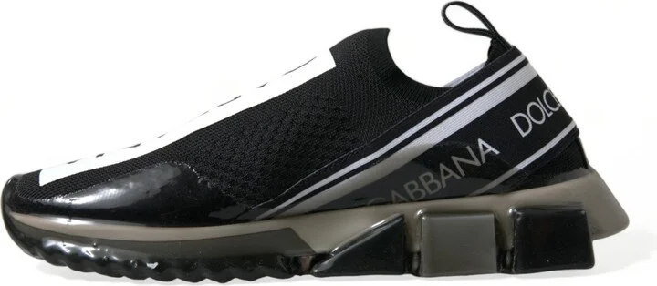 Black White Slip On Sneakers Sorrento Men's Shoes - Image 5