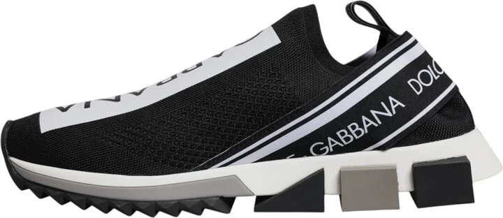 Black White Slip On Sorrento Sneakers Men's Shoes - Image 5