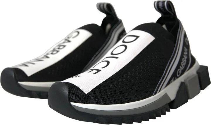 Black White Slip On Sorrento Sneakers Women's Shoes (Pre-Owned) - Image 3