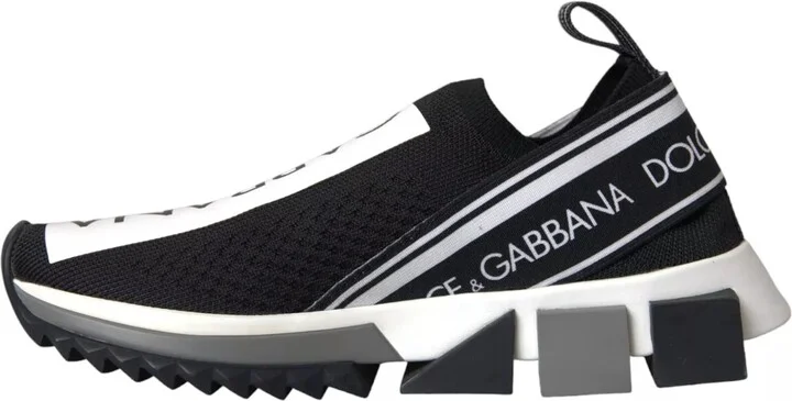 Black White Slip On Sorrento Sneakers Women's Shoes (Pre-Owned) - Image 4
