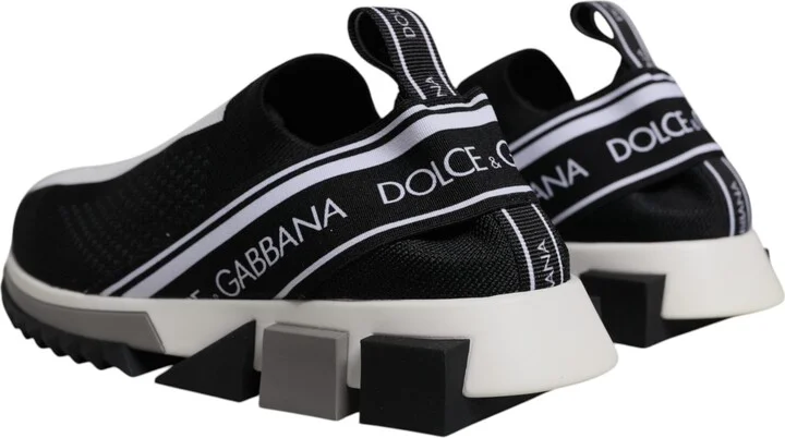 Black White Slip On Sorrento Sneakers Women's Shoes (Pre-Owned) - Image 4