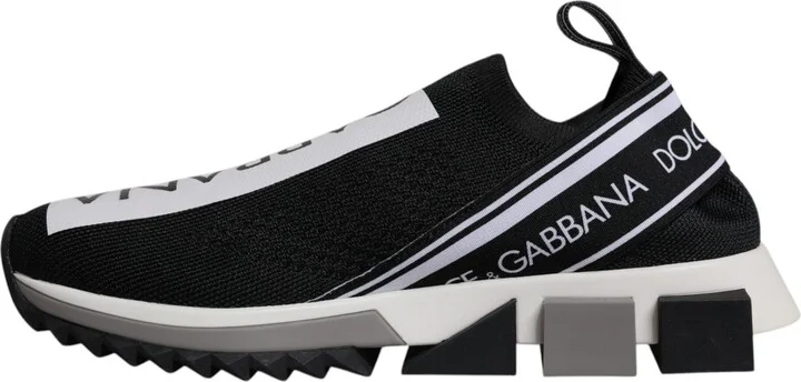 Black White Slip On Sorrento Sneakers Women's Shoes (Pre-Owned) - Image 5
