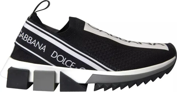 Black White Slip On Sorrento Sneakers Women's Shoes (Pre-Owned)