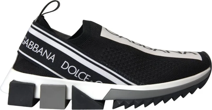 Black White Slip On Sorrento Sneakers Women's Shoes (Pre-Owned)
