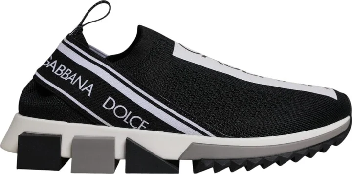 Black White Slip On Sorrento Sneakers Women's Shoes (Pre-Owned)