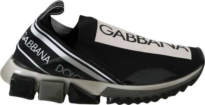Black White SORRENTO Sport Stretch Men's Sneakers