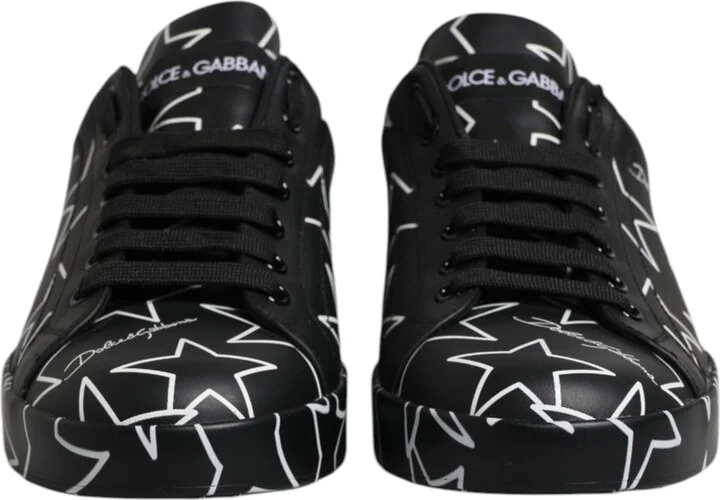 Black White Stars Low Top Men Sneakers Men's Shoes (Pre-Owned) - Image 2