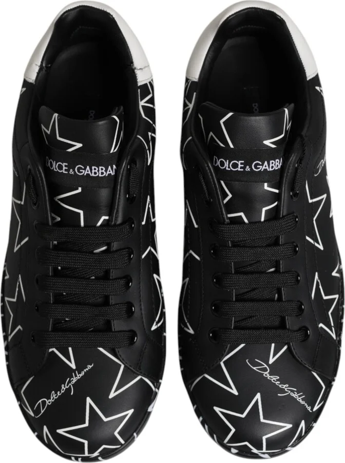 Black White Stars Low Top Men Sneakers Men's Shoes (Pre-Owned) - Image 3