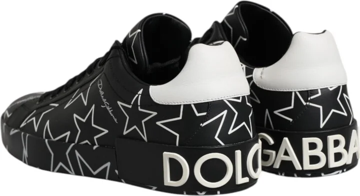 Black White Stars Low Top Men Sneakers Men's Shoes (Pre-Owned) - Image 5