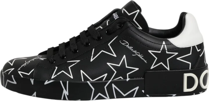 Black White Stars Low Top Men Sneakers Men's Shoes (Pre-Owned) - Image 6