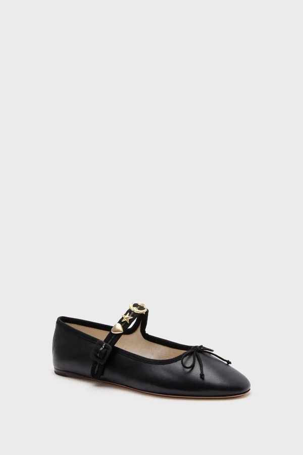Black with Charms Chiara Mary Janes