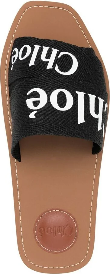 Black Woody Canvas Slides - Image 4